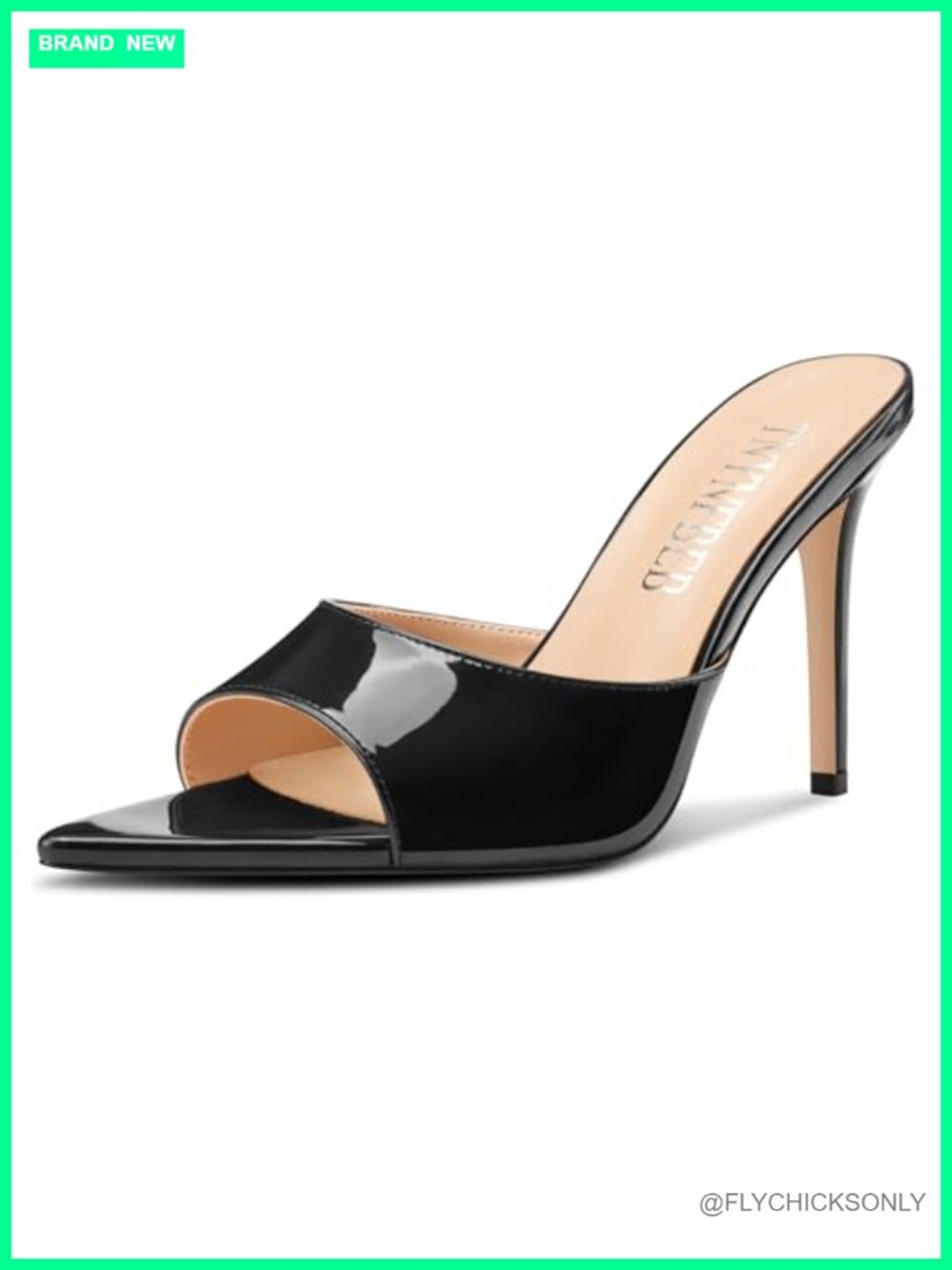 Women's Stiletto High Heels Peep Toe Slingback Sandals Patent Leather Office